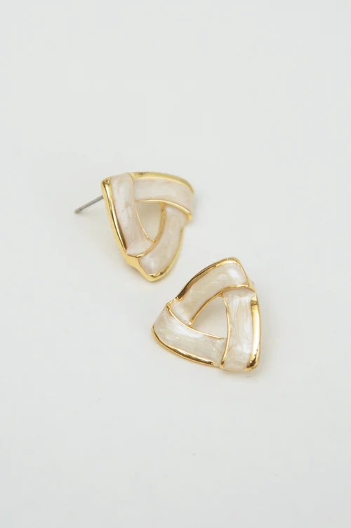 Triangular Earrings - Gold
